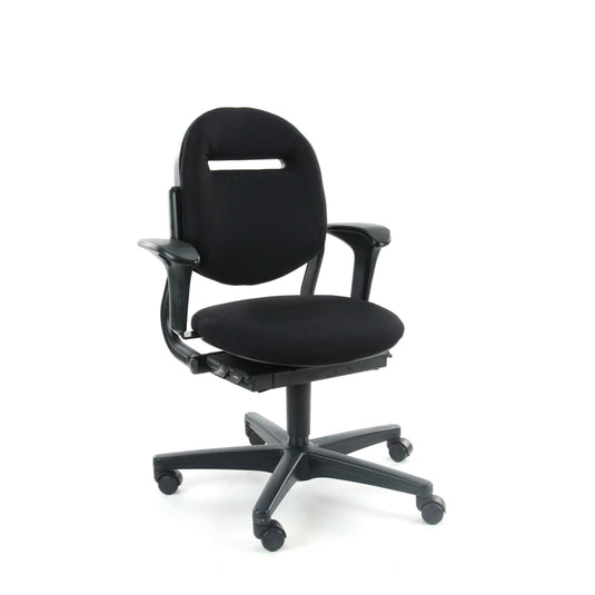 Ahrend 220 ergonomische bureaustoel, nieuwe stof zwart. - Re-Use24
