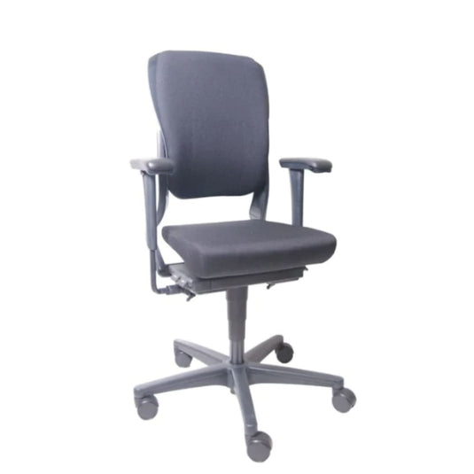 Ahrend 230 ergonomische bureaustoel, nieuwe stof zwart. - Re-Use24