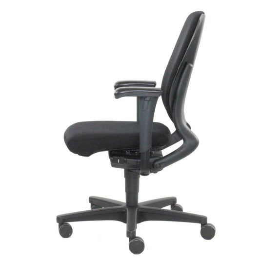 Ahrend 230 ergonomische bureaustoel, nieuwe stof zwart. - Re-Use24