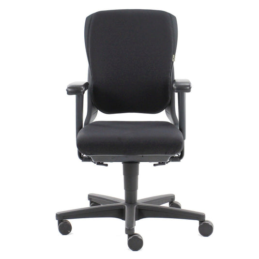 Ahrend 230 ergonomische bureaustoel, nieuwe stof zwart. - Re-Use24